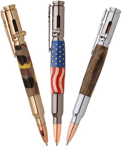 PSI Woodworking PKCPBAPAK 30 Caliber Bolt Action Bullet Cartridge Pen Kit Starter Package by PSI Woodworking