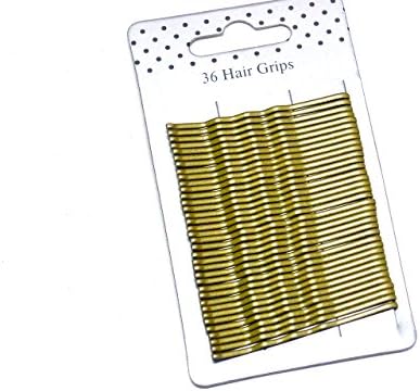 La Peach Fashions Ladies Regular Hair Styling Bobby Pins Kirby Grips Bun Pins Waved Hair Pins Hair Grips (Blonde)