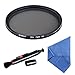 Price comparison product image Beschoi 67mm Slim Adjustable Fader Variable ND Filter ( ND2 to ND400) Neutral Density Filter Made of Japan Import Optical Glass with Microfiber Lens Cleaning Cloth and Cleaning Pen for DSLR Camera