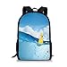 Produktbild School Bags Rubber Duck,Little Duckling Toy Swimming in Pond Pool Sea Sunny Day Floating on Water,Blue and Yellow for Boys&Girls Mens Sport Daypack