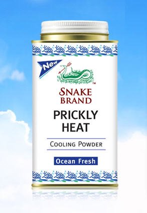 Snake Brand - polvo refrigerante Prickly Heat para la sudamina.