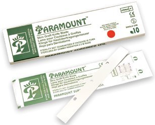 Preisvergleich Produktbild 10 Stück Hauttransplantations Klingen für Watson-Messer 16 cm