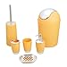 Produktbild 6 STÜCKE Galvanik Kunststoff Bad Körperpflege Set Lotion Flasche Müll Eimer Zahnbürstenhalter Zahnbecher Set