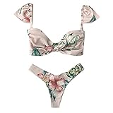 Moserian Damen - Bikini-Set mit Blumenmuster und Badeanzug, Badeanzug und Badeanzug