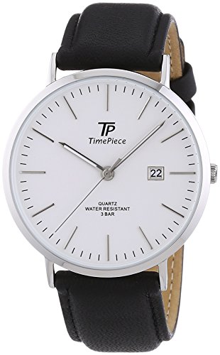 Time Piece Herren-Armbanduhr Classic Analog Quarz Leder TPGS-32368-51L