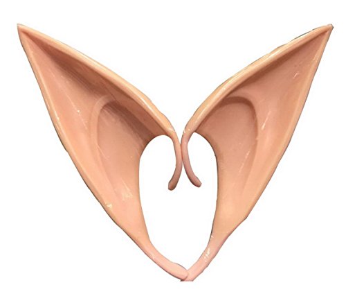 Eozy Halloween Oreille des Elfes Pointu Déguisement Accessoire Adulte Fausse Prothèse Toussaint Maquillage Latex