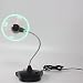 Produktbild Asosmos Mini USB Fan Ventilator Schreibtisch Fan Tragbare Fan Flexible USB LED Uhr Lüfter Kühler mit Stand Zeitanzeige für Büro Schlafzimmer Wohnzimmer