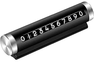 Busstier Çevirmeli Ayarlı Torpido Üstü Silindir Numaratör, Telefon Numarası Gösterici, Pratik ve Şık Tasarım, Kolay Kullanım