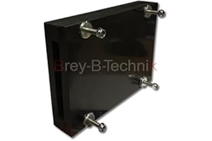 BREY-B-TECHNIK 2 Stk. Motorsägenhalterung Motorsägenhalter mit Gewindebolzen Motorsäge Kettensäge für Seilwinden