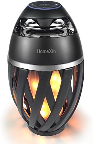 Flame Atmosphere Wireless Speaker, HomeXin Portable V4.2 Bluetooth Speaker with LED Flickers Flame Light Wireless Stereo Super Bass And Sound for Iphone Ipad Android, Outdoor Camping, Bedroom, Restaur