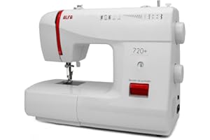 ALFA 720+ Máquina de Coser, Compuesto, Blanco, 30x19x41 cm