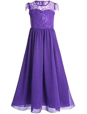 Freebily Mädchen Kleid Prinzessin Blumenmädchen Hochzeit Kleid Kinder Mädchen Party Kleid festlich Brautjungfern...