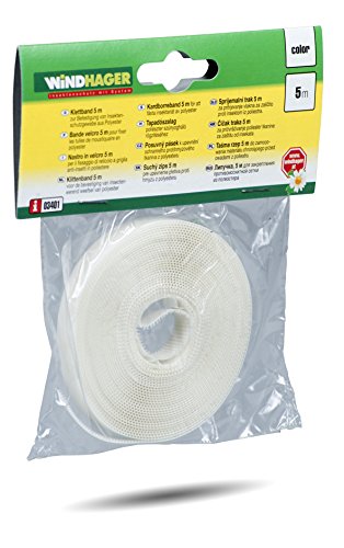 Windhager Klettband für Fliegengitter, Weiß, 5 m - 3