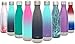 Produktbild Simple Modern 500ml Wave Wasserflasche - Trinkflasche Vakuum Isolierte Doppelwandige 18/8 Edelstahl - Hydro Camelbak Swell Bottle - Reisebecher, Flasche, Sporttrinkflasche - Admiral