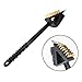 Produktbild Sungpunet BBQ Grill-Reinigungsbürste 3-in-1 Kupferdrahtbürste Stiel Grill Borste mit Edelstahl-Schaber und Schwamm Scrub Pad für Ofen, Backen Pfanne, Kochherd