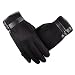 Produktbild Sport-Handschuhe, für den Winter, warm, Touchscreen-kompatibel, winddicht, für Damen und Herren, Schwarz