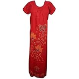 Indiatrendzs Women Cotton Nighty Printed Summer Nightwear Night Gown 42"