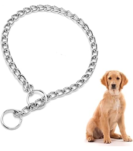 Mighty Paw Slip Collar, No Pull Dog Training Chain, Stainless Steel, Tarnish Resistant, 18