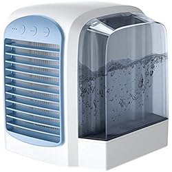 Mini Climatiseur Mobile Silencieux Personnel,Womdee Mini Portable Refroidisseur D'Air,3 En 1 Climatiseur Humidificateur 3 Vitesses Purificateur D'Air Personnel Pour Bureau Accueil Voyage En Plein Air
