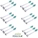 Produktbild Sohv® Ersatz Aufsteckbürsten, Kompatibel Mit Philips Sonicare HX6013/05(HX6011,HX6012) ProResult Bürstenaufsatz, Standard,18 Stück( 6er-Pack)[3,6,9,12,15,18 Stück Verfügbar],weiß.