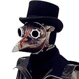 * CALIDAD PREMIUM - Hecho de cuero de PU de alta calidad y accesorios de metal en estilo steampunk, cómodo de usar y duradero. La máscara de peste es como se describe en nuestro anuncio.