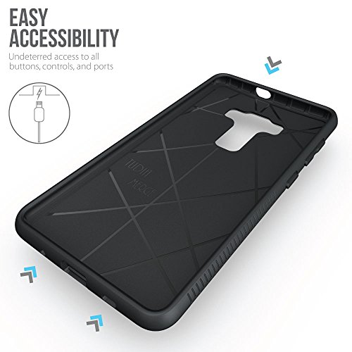 ZenFone 3 Deluxe Funda  Caja protectora TUDIA MERGE TAREA PESADA Protecci  n EXTREME de doble capa para ASUS ZenFone 3 Deluxe ZS570KL  Negro Mate 