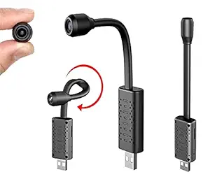 Eyetech Spy/Hidden USB WiFi Camera, Mini HD 1080p HD USB Universal Interface WiFi Mini Flexi Neck Camera,Wide Angle, Live View on Mobile App