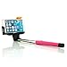 Produktbild Saxonia Bluetooth Selfie Stick Stange Stab Farbe: Pink | Universal Monopod Handy-Halterung ausziehbar