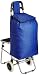 AllExtreme Multipurpose Shopping Trolley Cart with Front Cooler Bag Heavy Fabric Waterproof and Chair(Navy Blue) RS.2000.00