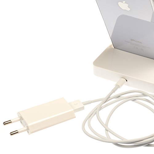Original iProtect® Super 3 in 1 Set weiß Dockingstation Ladestation und USB Datenkabel Ladekabel und Netzteil Adapter für Apple iPhone 5 5s 5c, iPod Touch 5G, iPod Nano 7G - 4