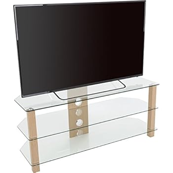 meuble tv angle verre