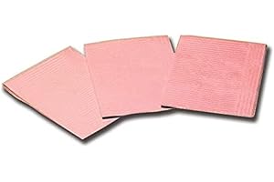 GIMA, Dispotech - Salviettine Politenate 33X45 Cm, Composte Da 1 Strato In Cellulosa E 1 Strato In Plietilene, Rosa, 25232