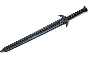 PLAYWELL Martial Arts Black Polypropylene Plastic Medieval Training Sword - V2