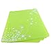 Produktbild 4 Stück Platzdeckchen Silikon Platzsets Platzmatten Untersetzer Teller Rutschfeste Küche Tischsets für Tisch Geschirr Gläser 40*30*0,08cm (Grün)