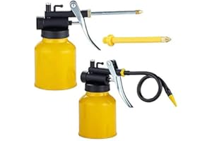 Junchi Öl-Dose mit 3 Ausgießern, Metall, Gelb, 2 Stück