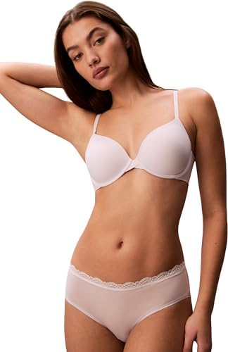 Calvin Klein Donna Reggiseno Scollato Lightly Lined Regolabile, Rosa (Frosty Lilac), 1F