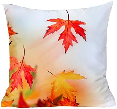 Beauty of Autumn Leaves 3D High Resolution Images Photo Printed High Quality Double Sided Cushion Cover 45cm x 45cm / 18 x 18 inch CC03(Pattern01)