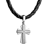 Colgante:Colgante con cruz de plata 925.Tamaño del colgante:2,4 cm x 1,6 cm.