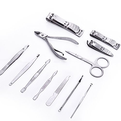 Pediküreset, Maniküre Set, Nagelpflege Set,VALUE MAKERS® 12-teiliges Maniküre-Pediküre Reise Set - 5