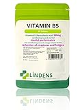 Lindens Vitamin B5 500mg Tablets | 90 Pack | 8000% NRV dose contributes towards mental performance, normal metabolism & reduction of tiredness