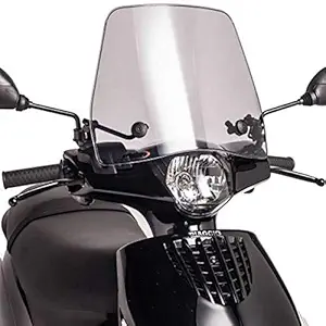Spedy Scooty Fiber Glass Front Windshield Transparent Black Mahindra Electric Scooter gapeg498