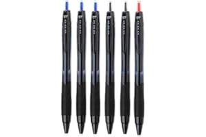 DAKOMYO Rollerball de tinta jetstream 0.7 m/m (6 uidades 3 azules, 2 negros, 1 rojos)