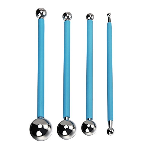Outus Metallkugel Stylus Clay Ceramics Töpferei Bildhauerei Modellierung Werkzeug Set - 3
