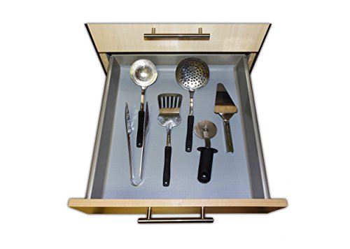 peha® Schubladeneinlage / Anti-Rutschmatte / Küchenschrankeinlage 196 x 48 cm, rutschfest, light grey (hellgrau) - 4