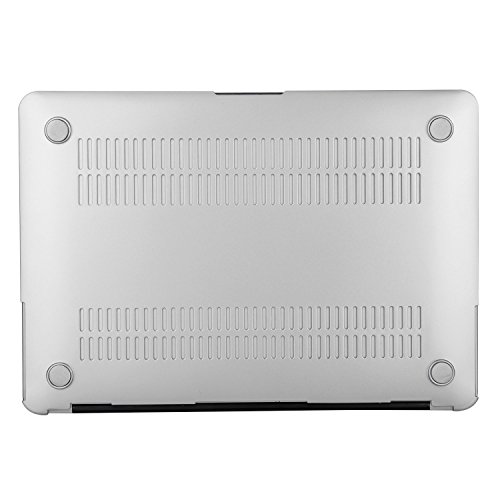 MOSISO Ultra Slim Plastik Hartschale Schutzhülle Snap Case für MacBook Air 13 Zoll (A1466 / A1369), Silber - 7