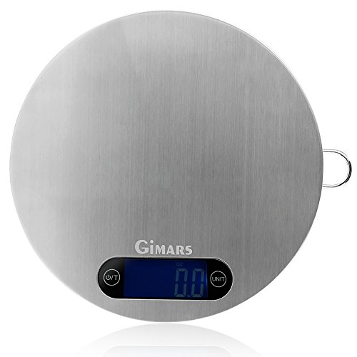 Digitale Küchenwaage, GIMARS Digitalwaage Haushaltswaage mit Haken zum Aufhängung Hohe Präzision auf bis zu 1g ( 5kg Maximalgewicht )