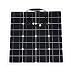 Produktbild FEKETEUKI 12V 50W Flexible Batterie Solar Ladegerät Portable Solar Panel Ladegerät mit Clip-Black-1 Größe