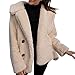 Produktbild PAOLIAN Damen Mantel Winterjacke,Damen Wintermantel Warme Fleece Jacke Mantel Parka Revers Mantel Strickjacke Outwear Outdoor Mantel