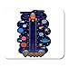 Produktbild Mouse Pads Cute Measure Kids Height Chart with Space and Solar System Meter Wall Sticker Flat Mouse Pad