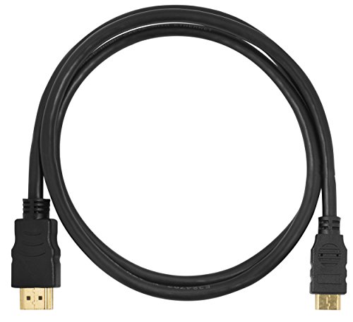 mumbi High Speed MINI HDMI Kabel Full HD 3D / Mini HDMI C Stecker auf HDMI A Stecker – VERGOLDETE Kontakte 1m - 2